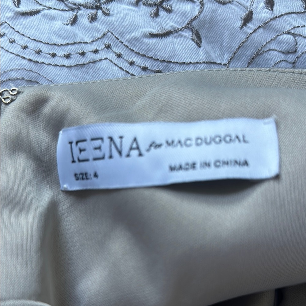 Mac Duggal Platinum strapped Gown for Weddings - Picture 11 of 11
